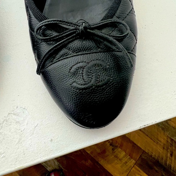 Chanel ballet flat size 38C caviar leather - Picture 5 of 8